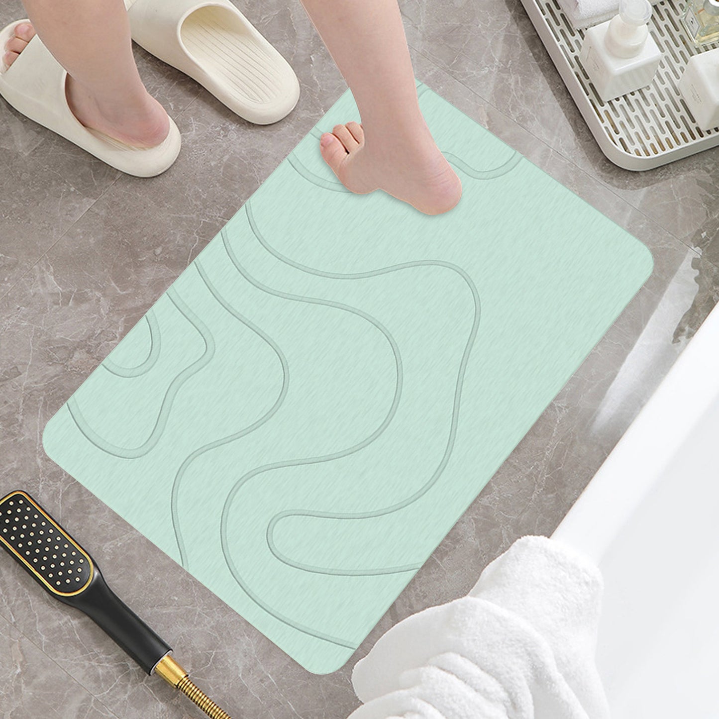 Ultra-Absorbent Stone Bath Mat